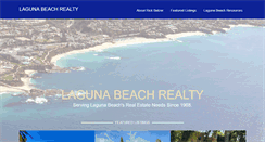 Desktop Screenshot of lagunabeachrealty.com