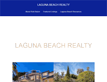Tablet Screenshot of lagunabeachrealty.com